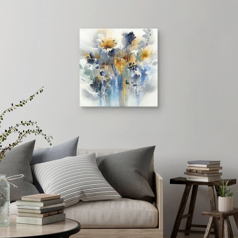 Indigo Botanical by K. Nari Canvas Art Print