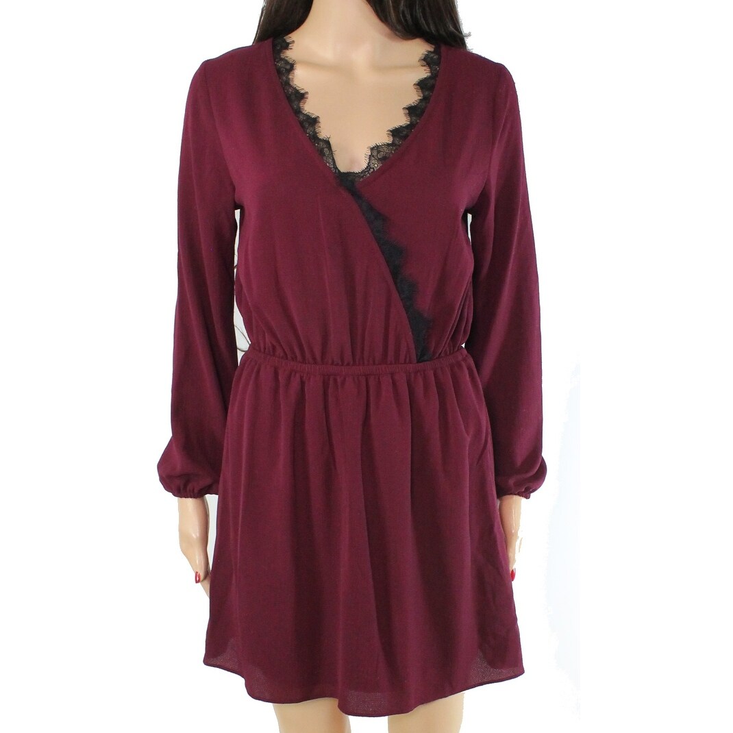 burgundy dress xl