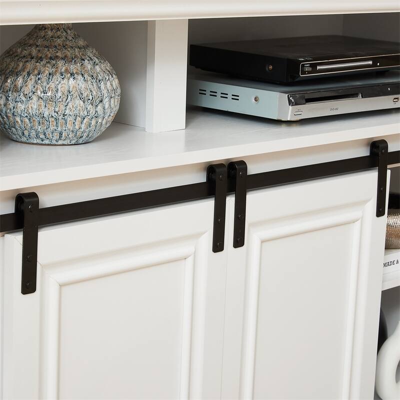 Media Console Table with Storage Cabinet, Multipurpose Cabinet