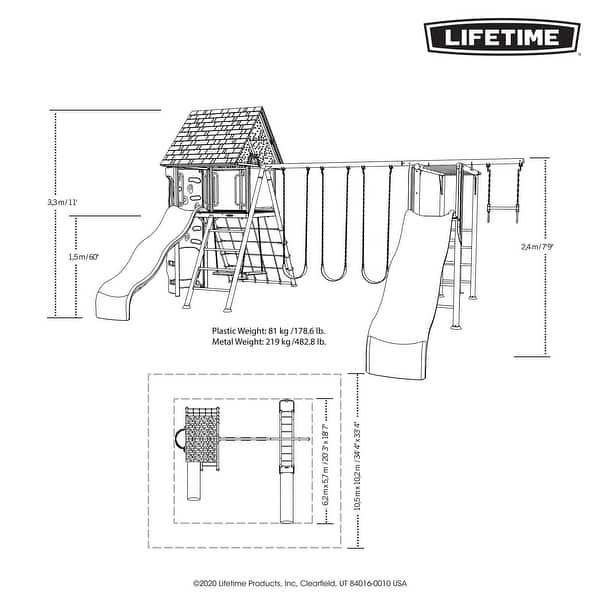 Lifetime Big Stuff Deluxe Swing Set, Primary