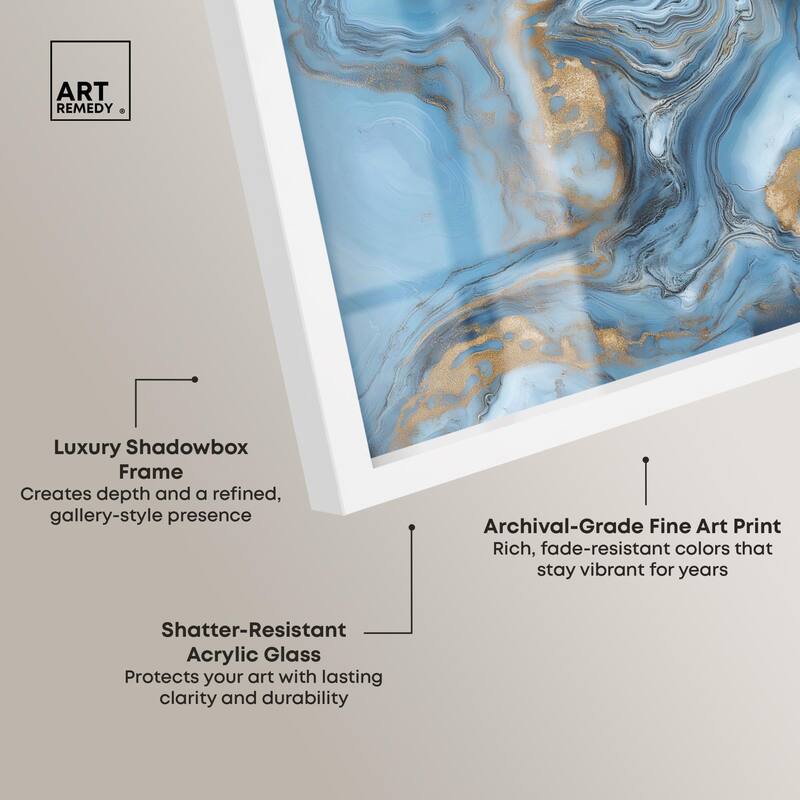 River Gold Shadowbox by Art Remedy