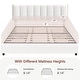 preview thumbnail 15 of 123, Javlergo Bed Frame with Storage Drawers Upholstered Platform Bed Frame with Adjustable Headboard
