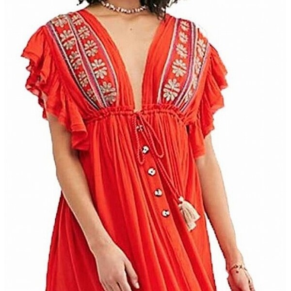 free people will wait for you embroidered midi dress