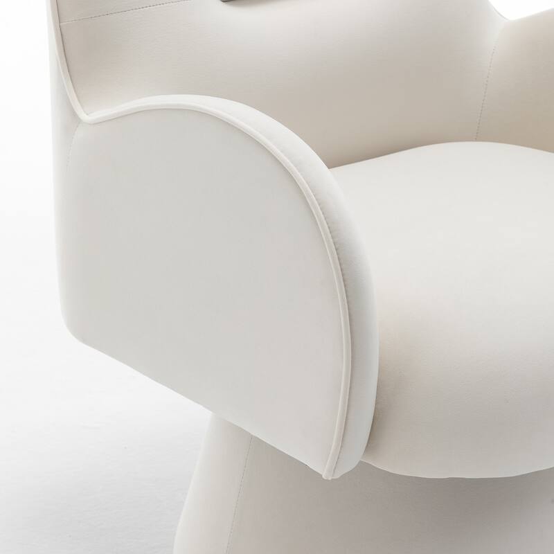 SEYNAR Modern Glam Velvet 360 Degree Swivel Armchair Set of 2
