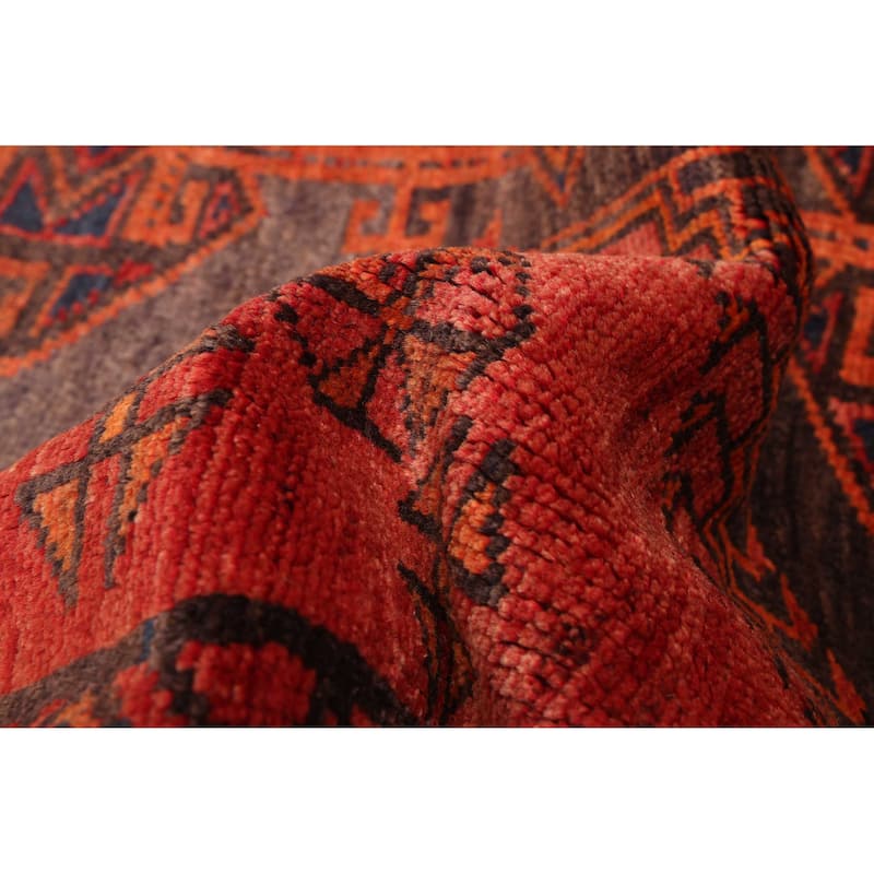 ECARPETGALLERY Hand-knotted Melis Vintage Red Wool Rug - 5'0 x 6'11