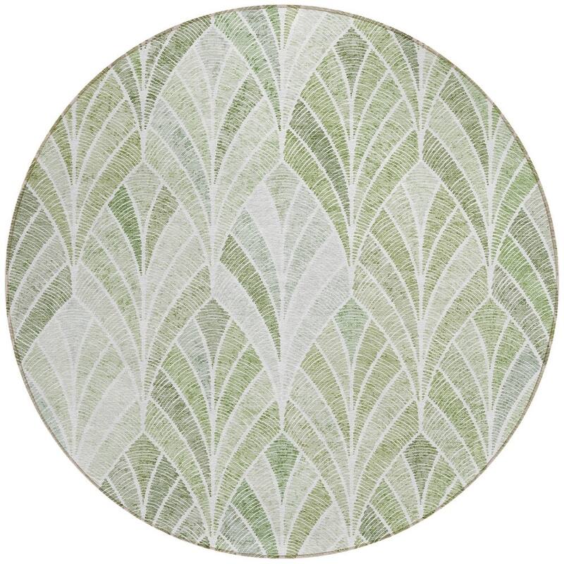 HomeRoots Geometric Transitional Rectangle Outdoor Rug