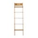 preview thumbnail 3 of 15, Brown Wood 5 Rack Ladder - 20 x 4 x 76