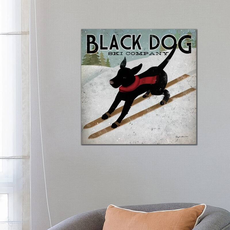 iCanvas "Black Dog Ski Co. II" by Ryan Fowler Canvas Print
