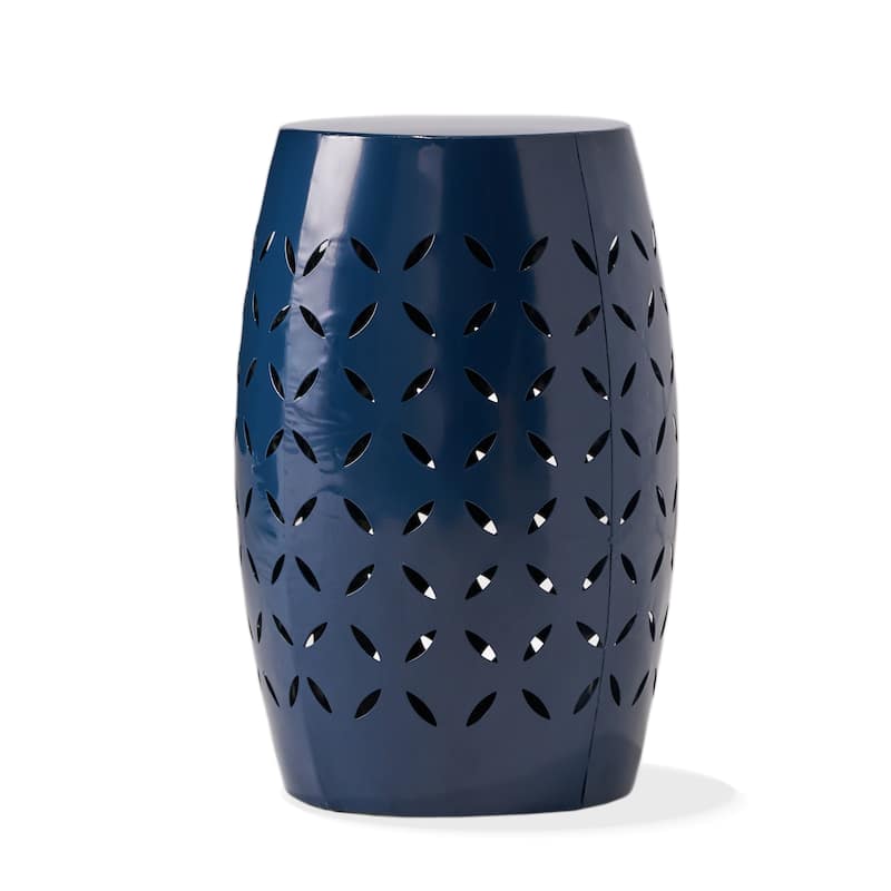 Lilac Indoor/Outdoor Round Iron End Table by Christopher Knight Home