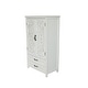 preview thumbnail 9 of 15, 27'' Accent Tall Tower White Storage Cabinet - Rustic Wood Sideboard Pantry Cabinet - Versatile Buffet Cabinet with Stor