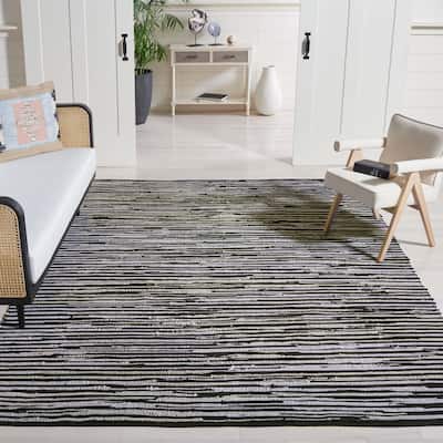 SAFAVIEH Handmade Rag Rug Sevim Casual Stripe Cotton Rug