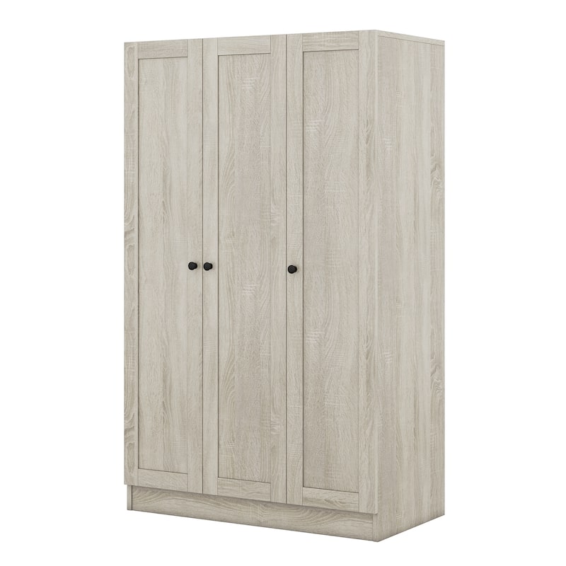 3-Door Shutter Wardrobe with shelves
