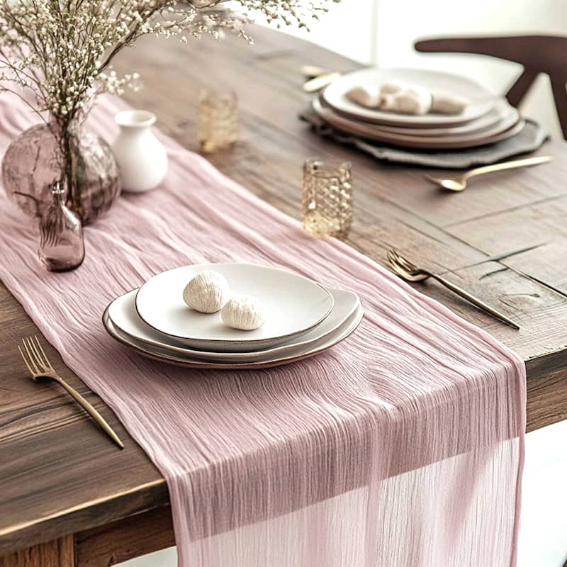 Cheesecloth Table Runner Long Bohemia Gauze Cheese Cloth