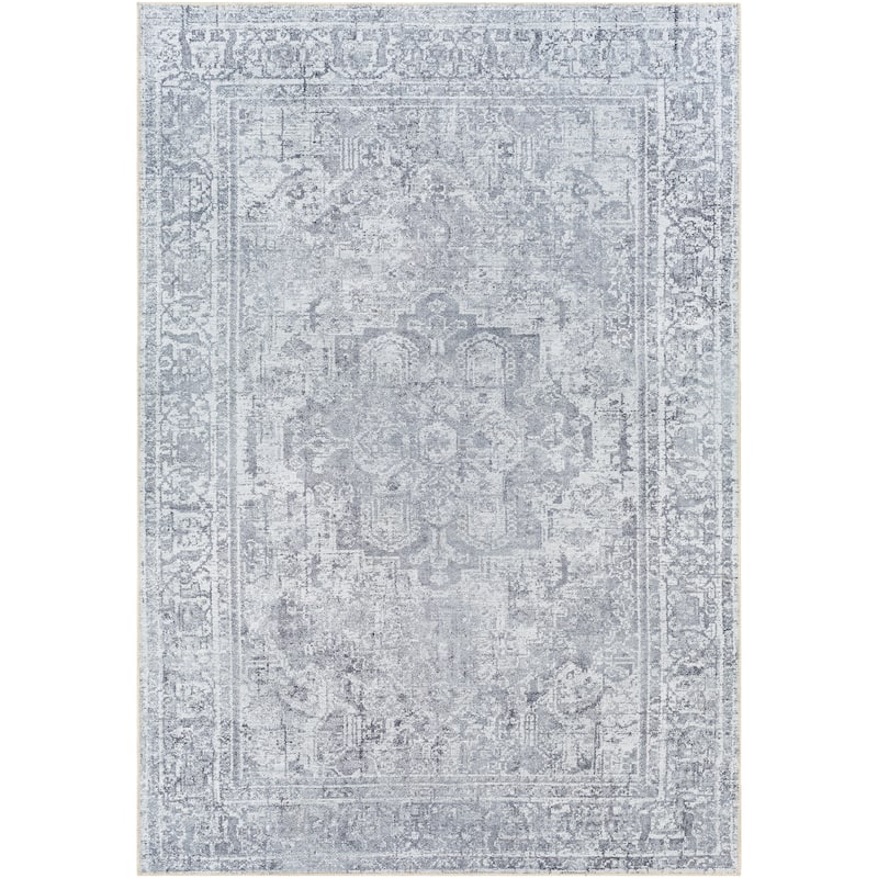 Livabliss Irina Traditional Medallion Machine Washable Area Rug