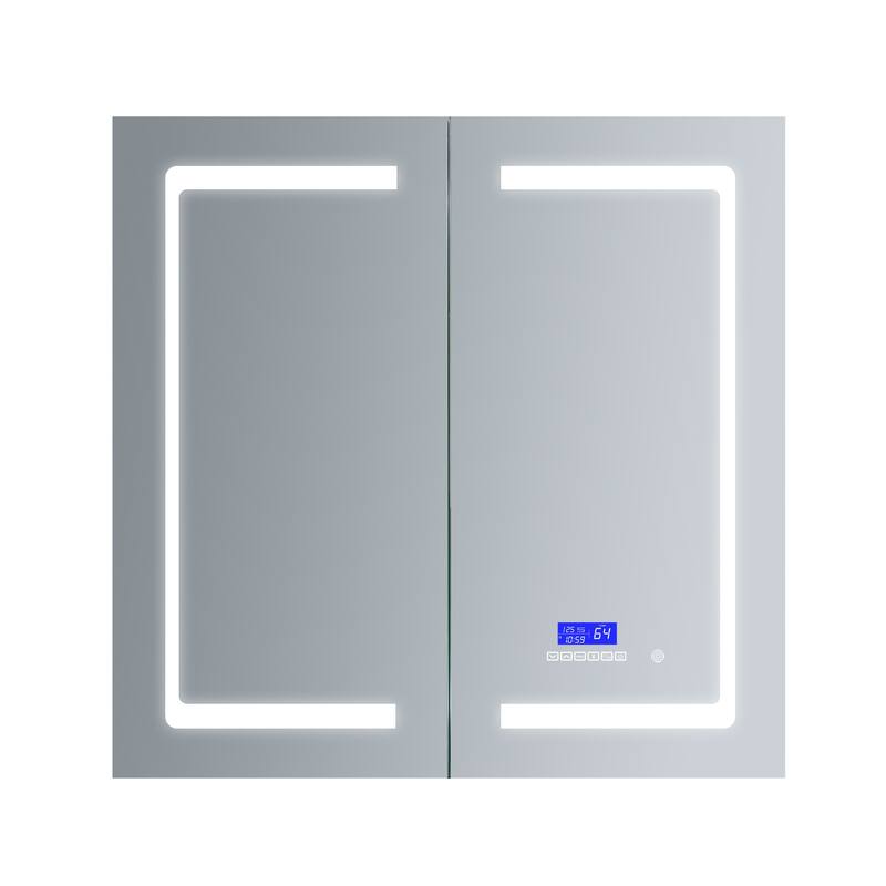 Bracciano 36 in. Surface-Mount LED Mirror Medicine Cabinet w/ Defogger