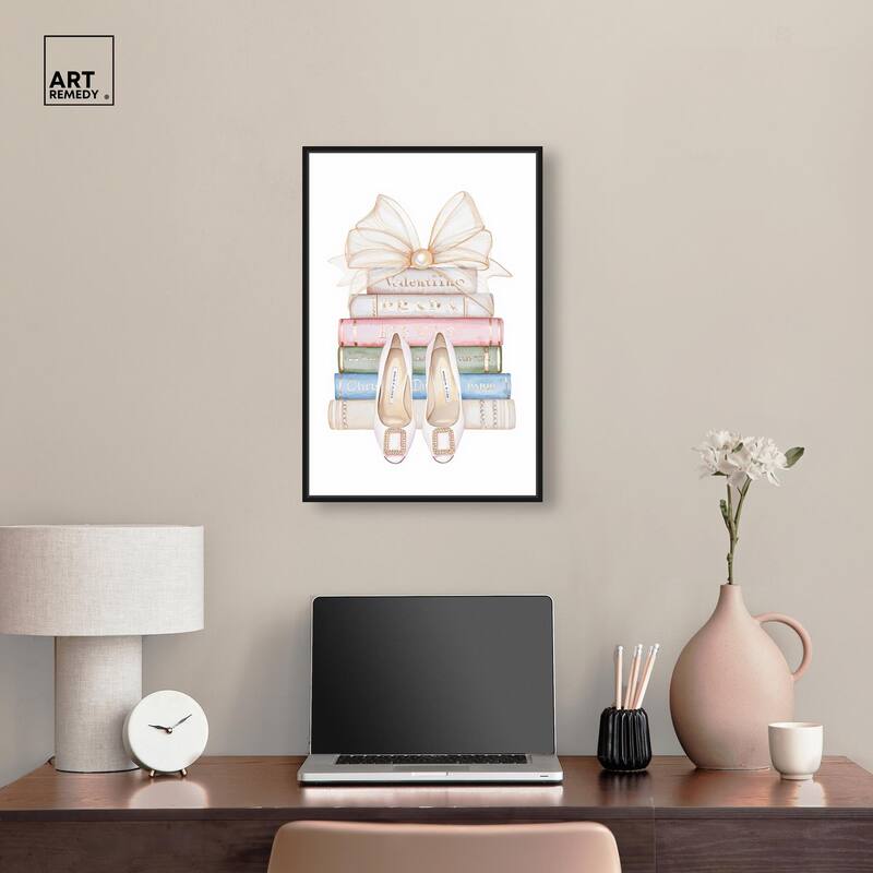 Bow And Buckles Canvas by Art Remedy