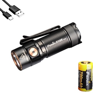 Lampe Torche Fenix E18R V2.0 – 1200 Lumens, Rechargeable, Noir