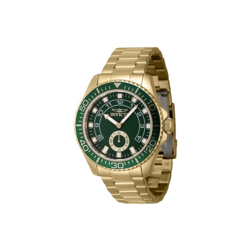 Invicta Men's 47132 Pro Diver Quartz Multifunction Green Dial Watch