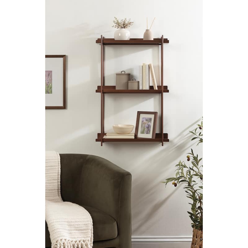 Kate and Laurel Dominic Tiered Wall Shelf