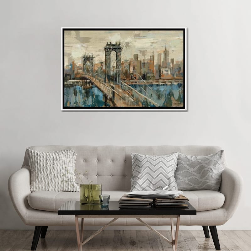 iCanvas "New York View" by Silvia Vassileva Framed Canvas Print