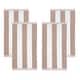 preview thumbnail 2 of 4, Cabana Stripe Oversized Cotton Beach 4 Piece Towel Set by Superior
