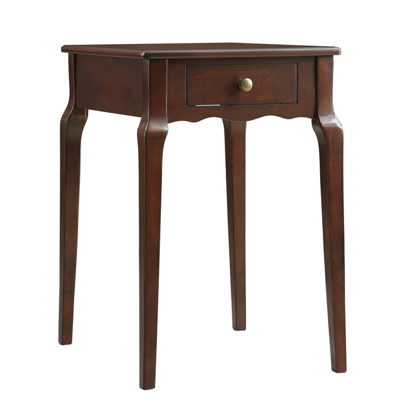 Daniella 1-Drawer Wood Storage Side Table by iNSPIRE Q Bold