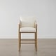 preview thumbnail 33 of 48, Lynn Counter Height Bar Stool with Braid Wood Arm Set