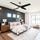preview thumbnail 4 of 19, 60-in Black Modern ABS 4-Blade Energy Saving DC Motor LED Ceiling Fan with Light and Remote