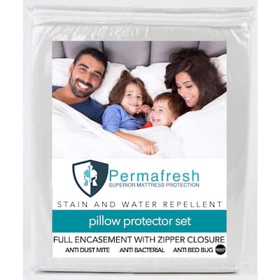Performance Textiles Antimicrobial Pillow Protector, 4 Pack