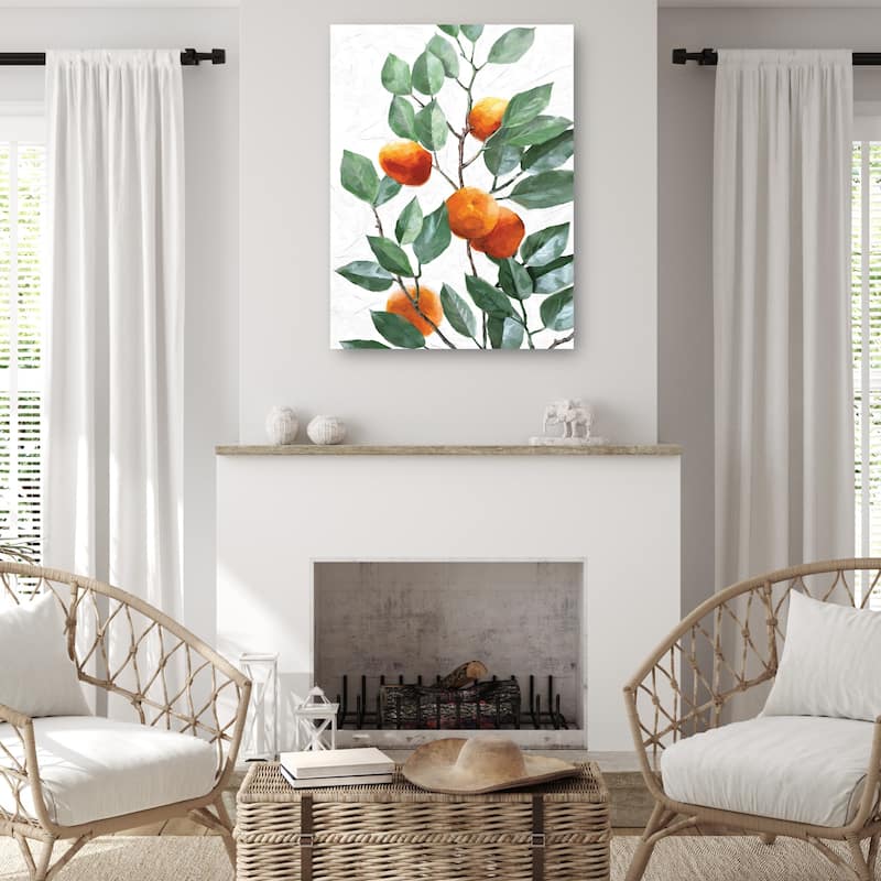 Tangerine Tree By Studio Arts Canvas Art Print