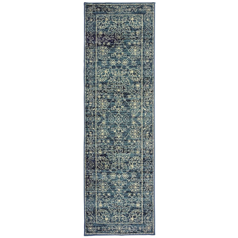 Vista Home Hyvinge Navy/ Beige Rug
