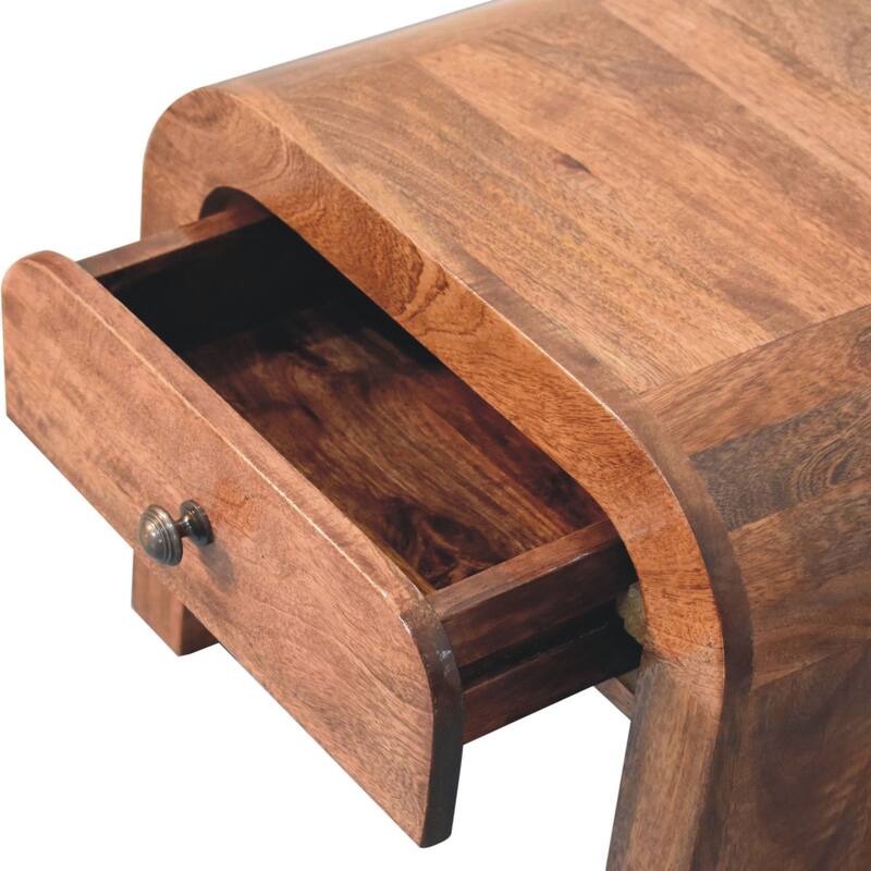 Solid Wood Honey Caramel Darcy Bedside