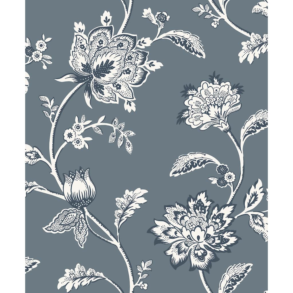 Fine Decor Juliette Blue Jacobean Wallpaper