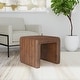 preview thumbnail 86 of 114, HomePop Modern Channel Ottoman Brown Faux Leather