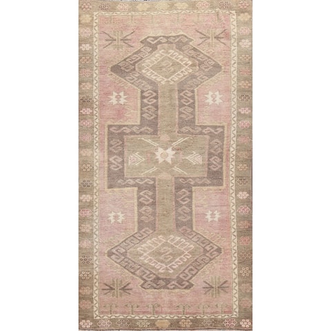 Antique Look Anatolian Turkish Wool Area Rug Hand-knotted Foyer Carpet - 3'0" x 6'3"