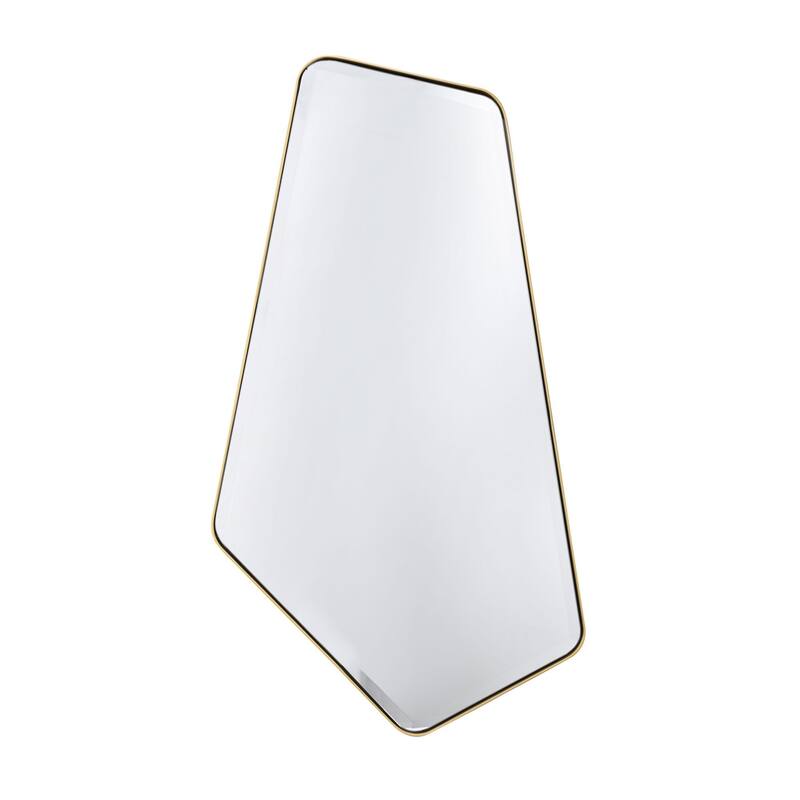 The Fun Trap 22x40 Beveled Pentagon Mirror - Gold