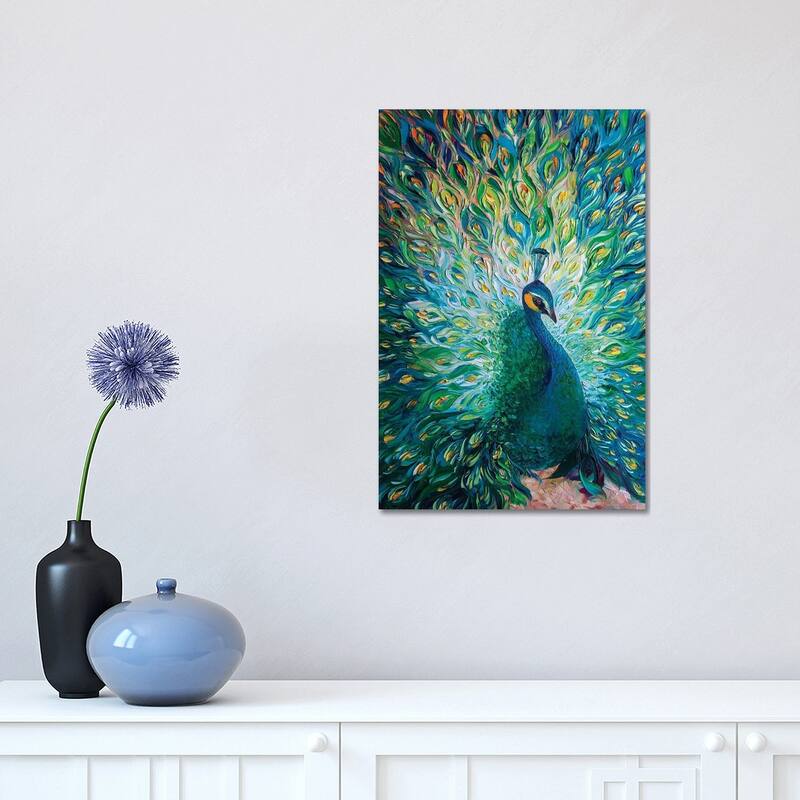 iCanvas "Peacock XXXII" by Willson Lau Canvas Print - 18x12x1.5