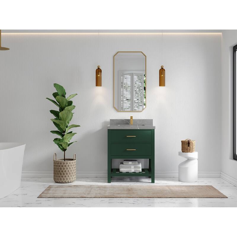 Willow Collections 30 in. W x 22 in. D Parker Single Sink Bathroom Vanity with Countertop