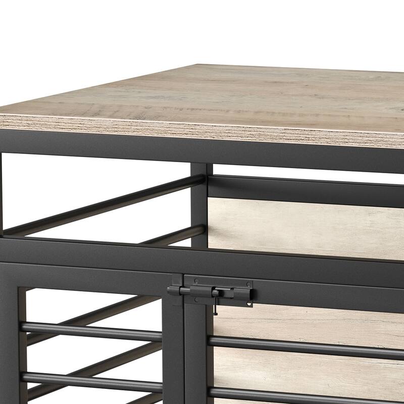 Moasis 24"/31"/39" Wooden Dog Crate Kennel End Table Furniture