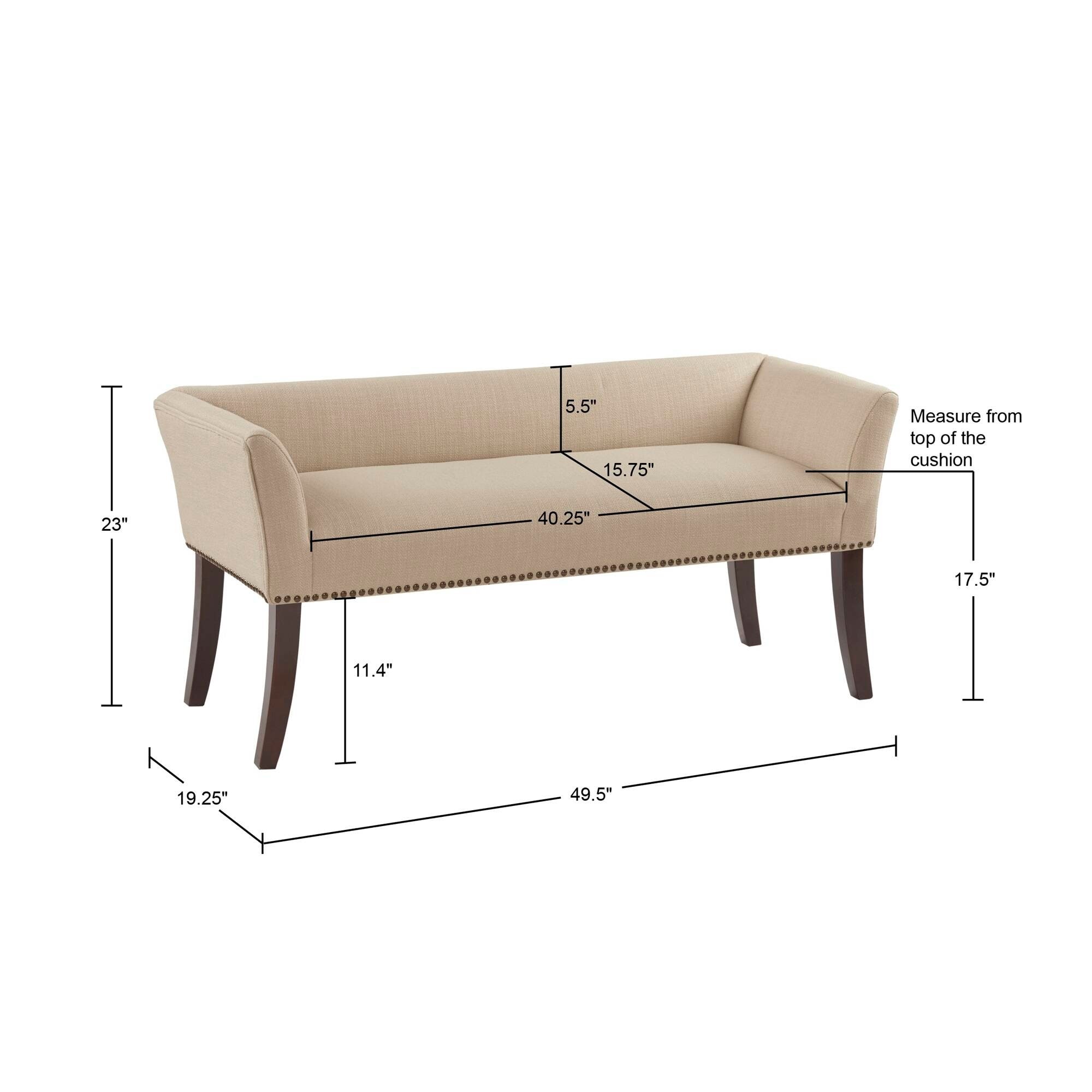 Madison park antonio upholstered best sale rectangle accent bench