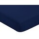 preview thumbnail 3 of 4, Sweet Jojo Designs Navy/Mint Woodsy Collection Fitted Crib Sheet