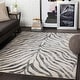 preview thumbnail 17 of 20, Livabliss Niamey Animal Print Area Rug Charcoal/Beige - 6'7" x 9'