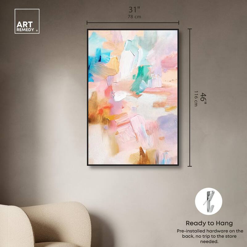 Rose Quartz II Canvas by Art Remedy