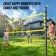 preview thumbnail 10 of 9, Outdoor Portable Volleyball Net Set System - Quick & Easy Setup Adjustable Height Steel Poles