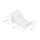 preview thumbnail 10 of 21, Little Seeds Quinn Whimsical Metal Toddler Bed