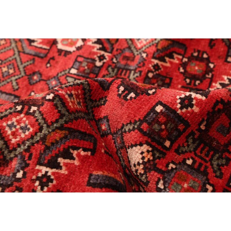 ECARPETGALLERY Hand-knotted Andelz Red Wool Rug - 4'9 x 8'6