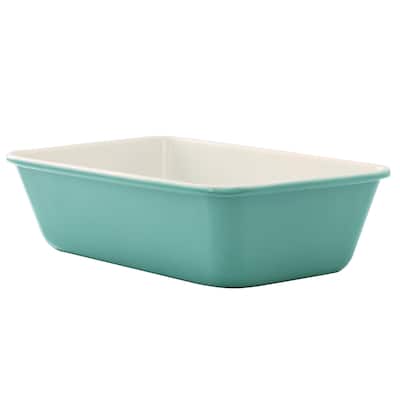 Martha Stewart Everyday Color Bake 9x5 Inch Rectangular Carbon Steel Loaf Pan in Teal