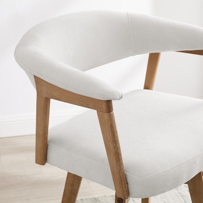 Set of 2 Comfortable Upholstered Counter Height Swivel Barstool