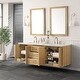preview thumbnail 7 of 37, James Martin Vanities Laurent 72" Double Vanity, Light Natural Oak