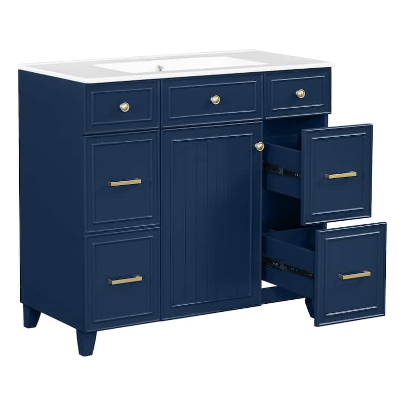 GDFStudio - Zyra Wood 36" Bathroom Vanity